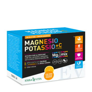 Magnesio Potassio Vita C Erba Vita Gusto Arancio - 2 x 20 Bustine